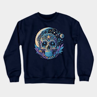 The Moon Skull At Night Crewneck Sweatshirt